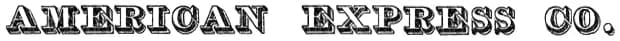 American Express logo, 1853–1917