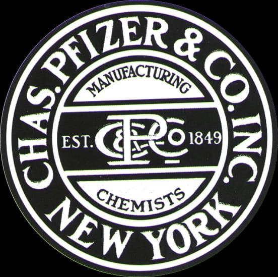 Pfizer logo, 1849–1948