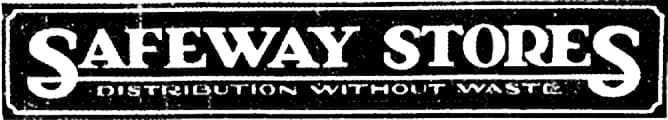 Safeway logo, 1925–1936