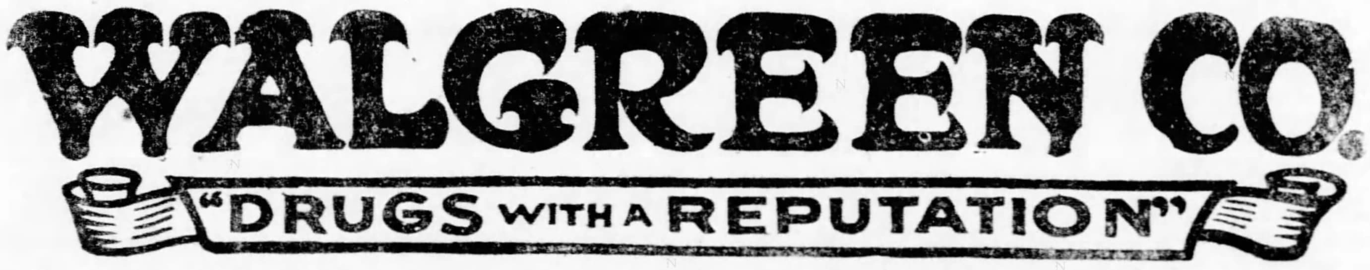 Walgreens logo, 1921–1929