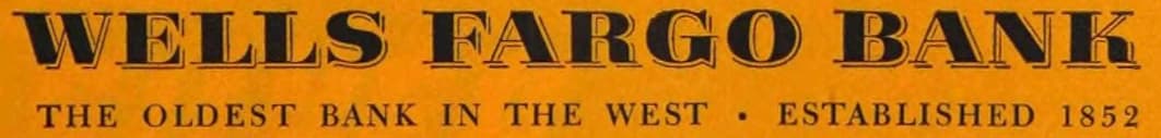 Wells Fargo logo, 1954–1960